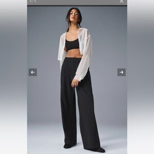 Alo High-Waist Pursuit Trouser Black Size Medium